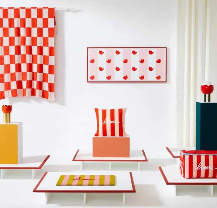 Les différents éléments de la collaboration Leroy Merlin x Mathilde Cabanas. Source photo : Leroy Merlin.