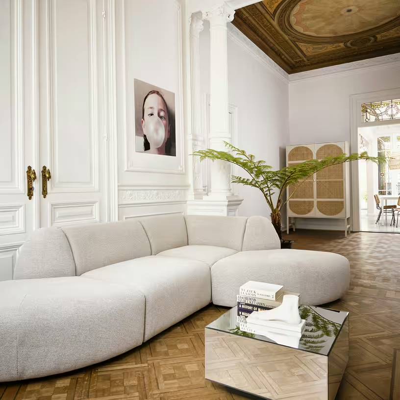 table-basse-carree-miroir