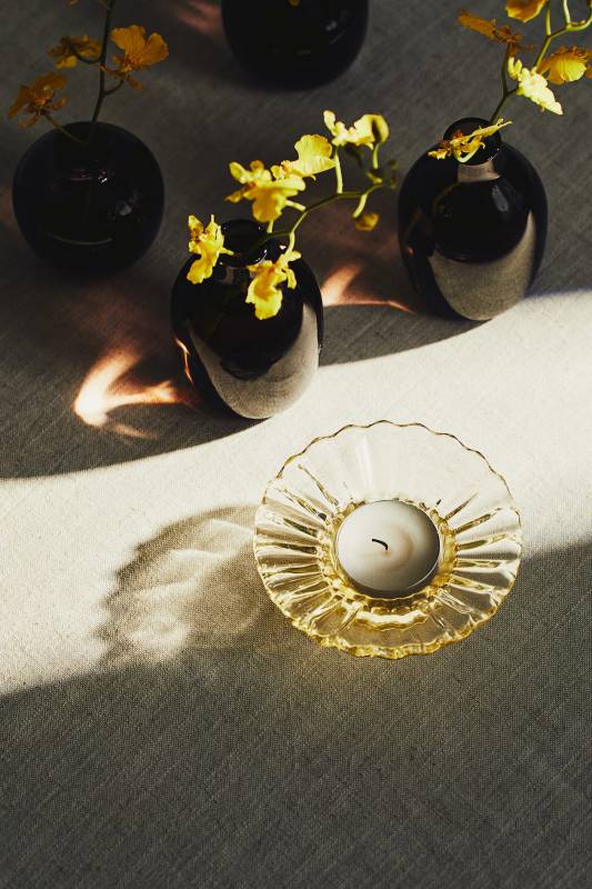 bougeoir-verre-jaune