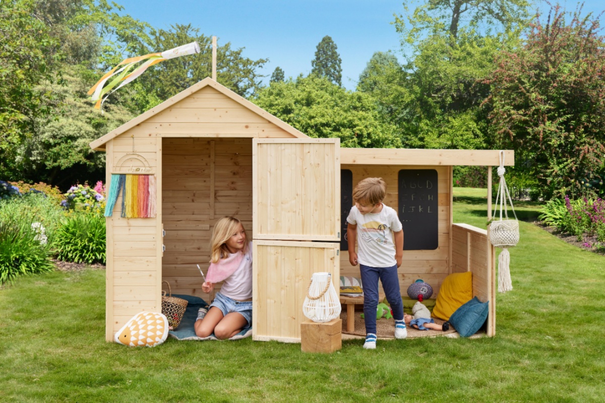 Tente Pour Enfants 3 4 5 6 Ans Tente Pour Enfant Avec Tapis De Jeu - Maison De Jeu Intérieur Extérieur Beige Avec Fenêtre - 3 à 6 Ans