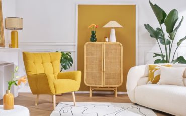 fauteuil-scandinave-jaune-miliboo