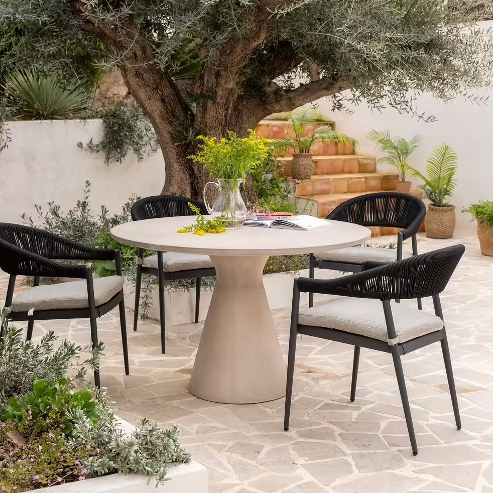 table-jardin-beton-rond