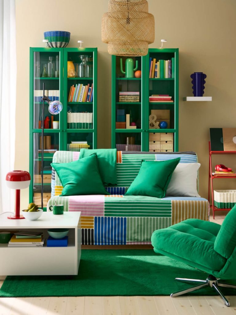 vitrine-verte-ikea