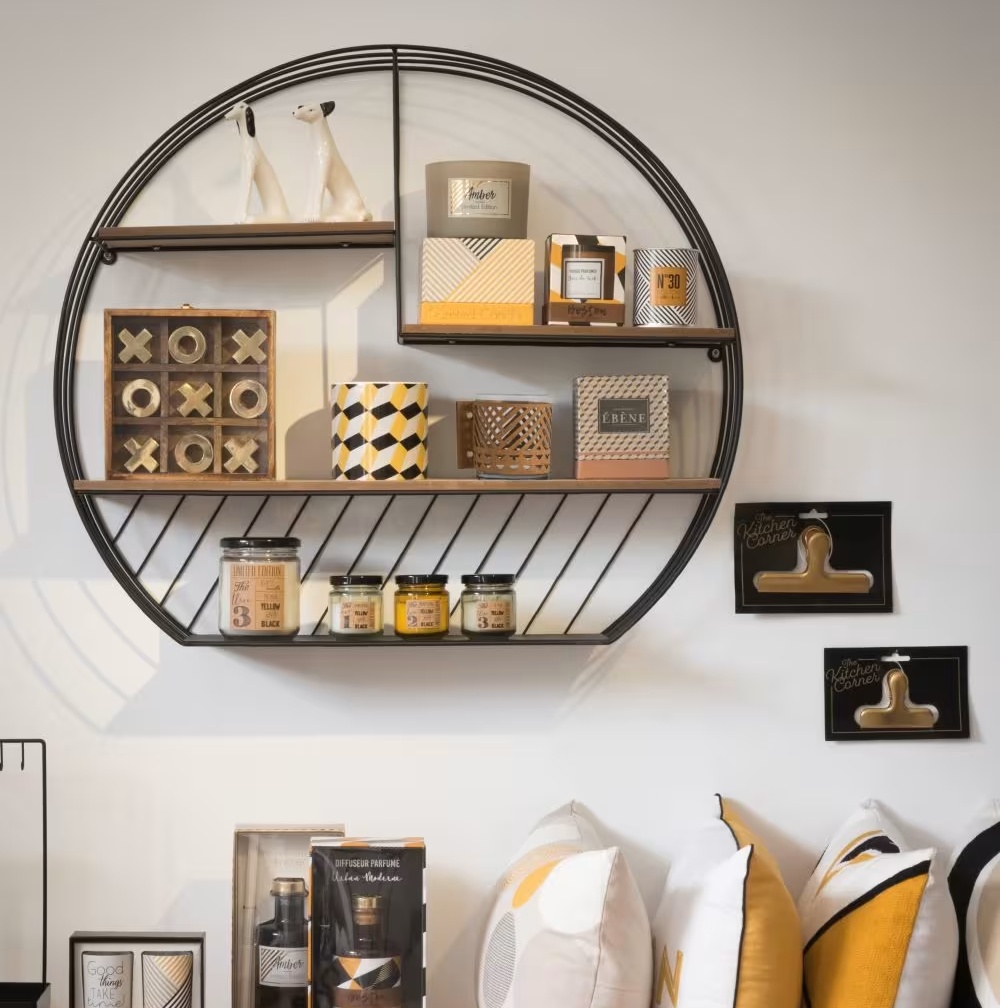 Etagère ronde déstructurée