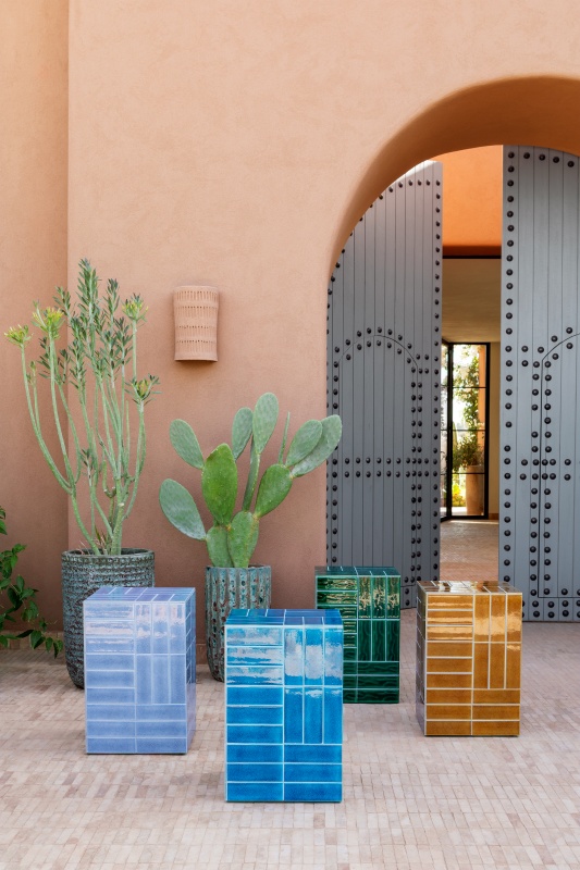 Bout de canapé en céramique Dendi