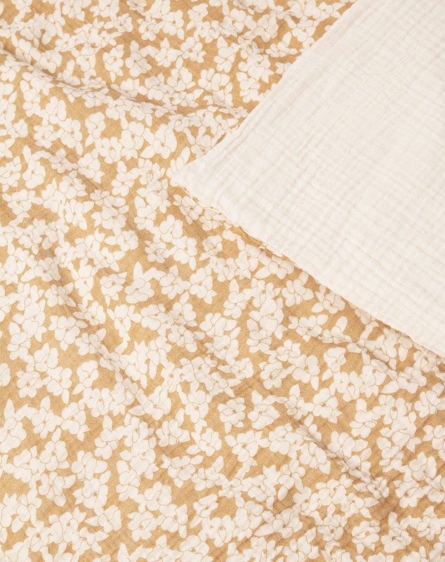 housse-couette-jaune-fleurs